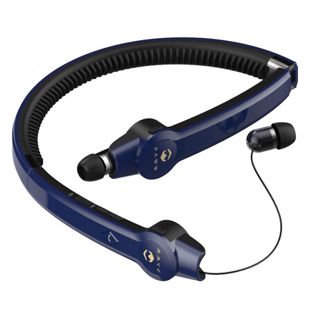 Paww SilkSoundX Bluetooth Headband In-Ear Earbuds with Microphone (Sailor Blue) PW-2019SSX-SB